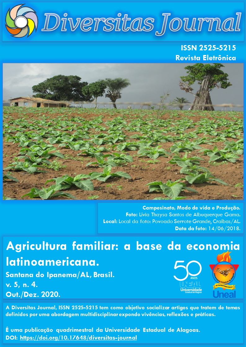 					Visualizar v. 5 n. 4 (2020): Agricultura familiar: a base da economia latinoamericana
				